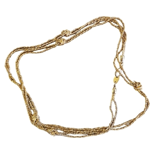 Avon NR vintage gold plated knotted double chain - Picture 5 of 7